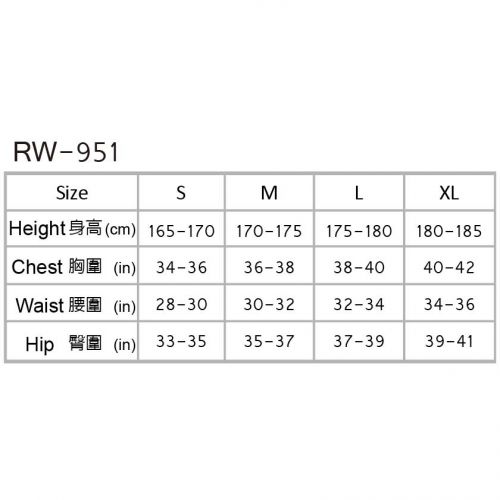 RW-951｜ชุดสูทชายขนาด 3.0 มม.