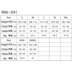 RW-991｜3mm 男款防寒衣