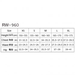 RW-960｜3mm 女款 局部超彈防寒衣