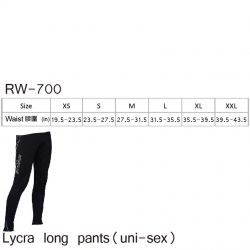 RW-700｜กางเกงขายาวไลคร่า(uni-sex)