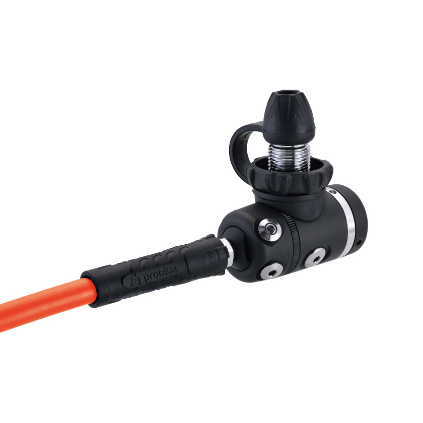 FS-250BD-OR-hose｜横膈膜平衡式镀黑铬一级头(橘管)