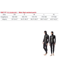 RW-717P | Male 2 Piece Freediving Wetsuit