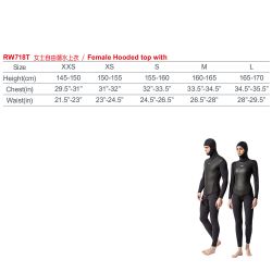 RW-718T｜Female 2 piece Freediving wetsuit