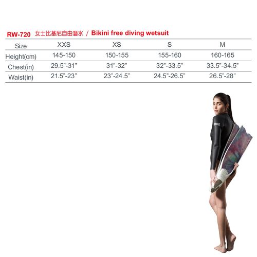 RW-720｜Bikini Free Diving Wetsuit