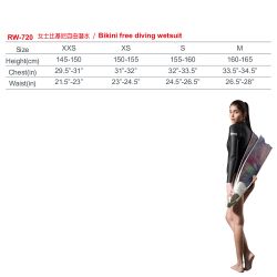 RW-720｜Bikini Free Diving Wetsuit